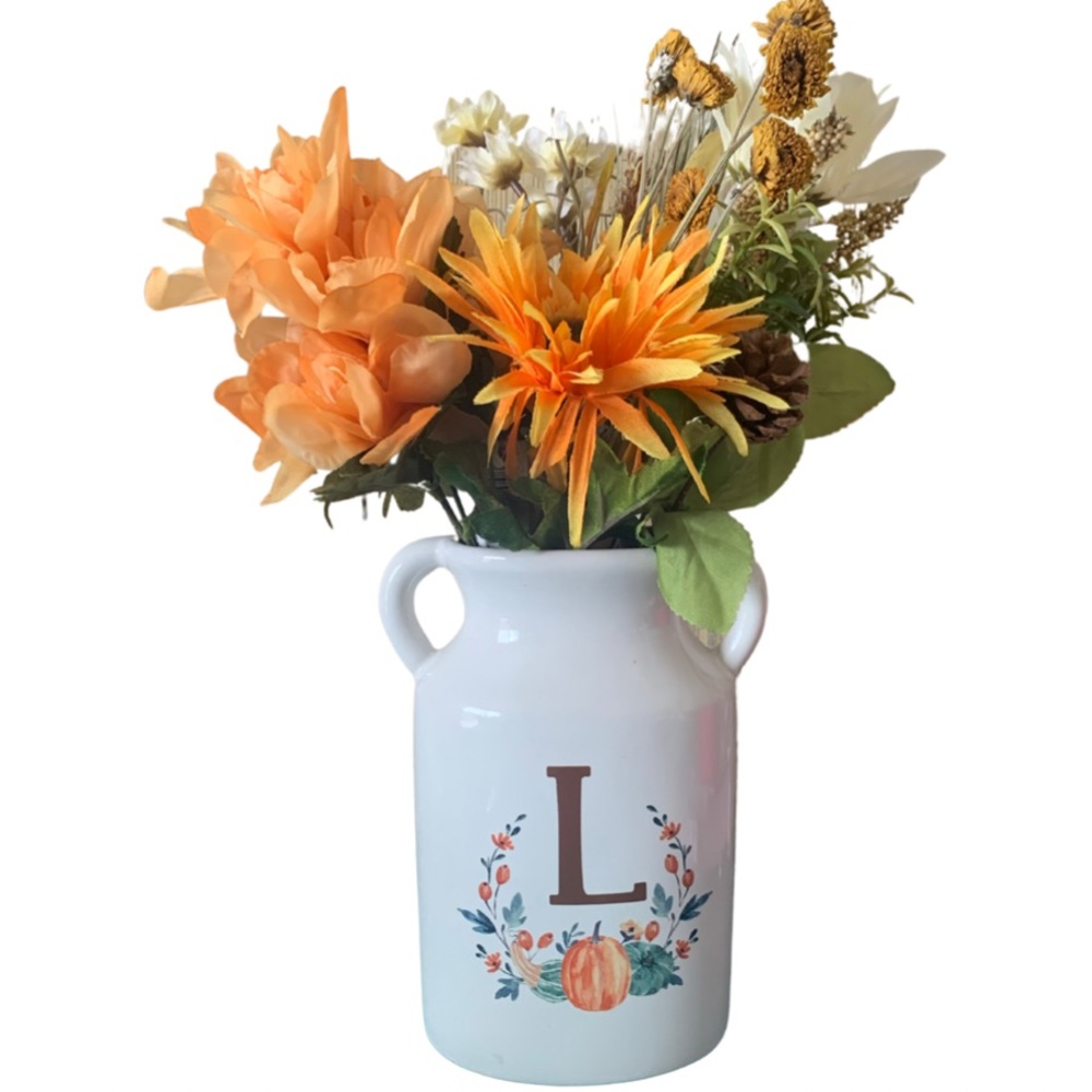 Monogram‎ Vase Letter “L” - Ashland Fall